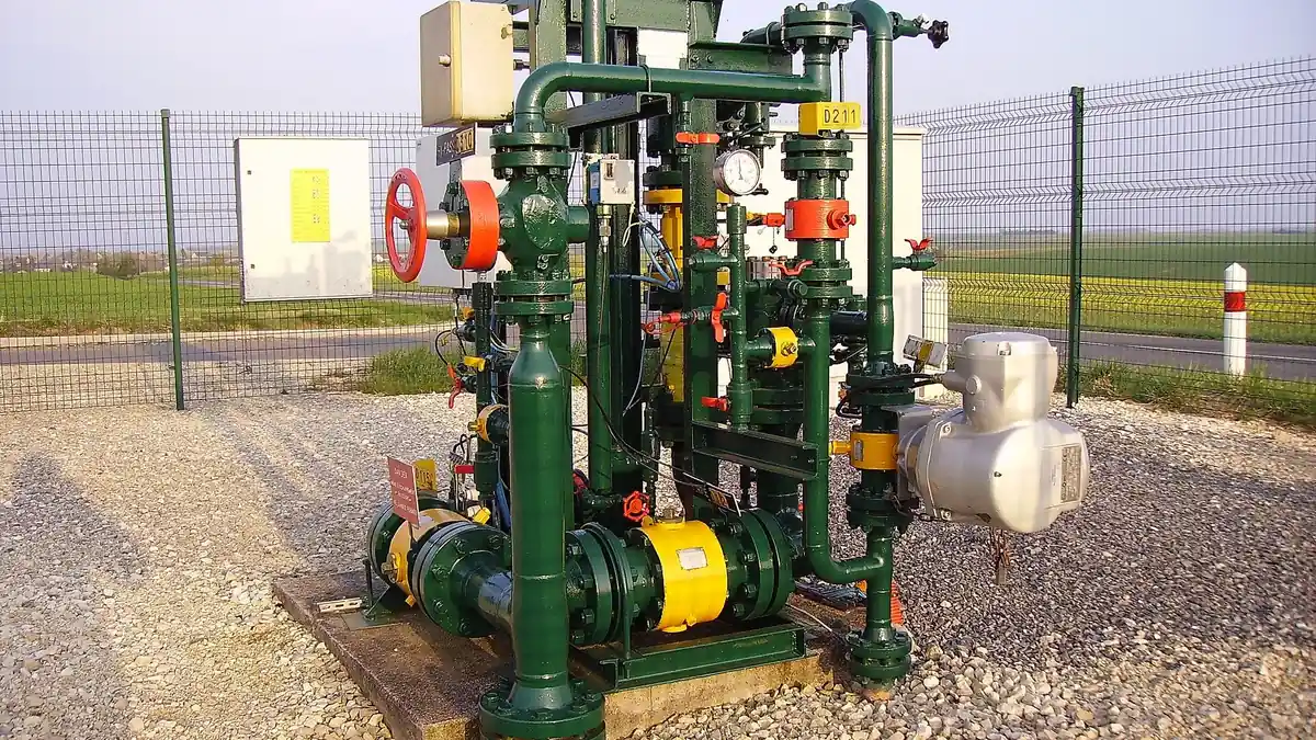 Insulated compressed-air ductwork on a plant roof